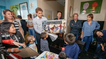 Los chicos disfrutaron de una