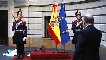 Las banderas de Argentina y