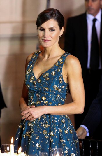 La reina Letizia optó por