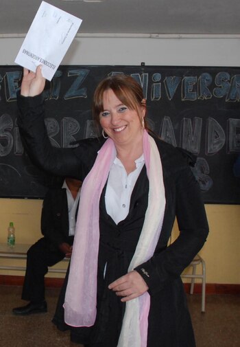 La senadora María Magdalena Odarda