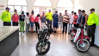 Fueron capturadas 13 personas que