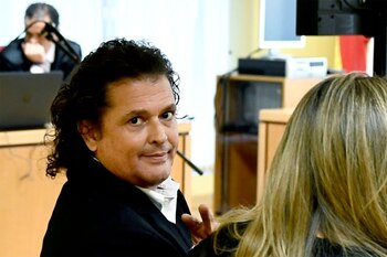 Carlos Vives, en el tribunal