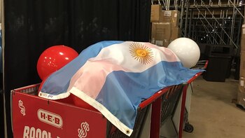 La bandera nacional presente en