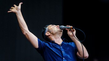 Drexler, en pleno show (Fotos: