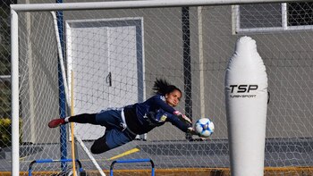 El esfuerzo de la arquera Vanina Correa