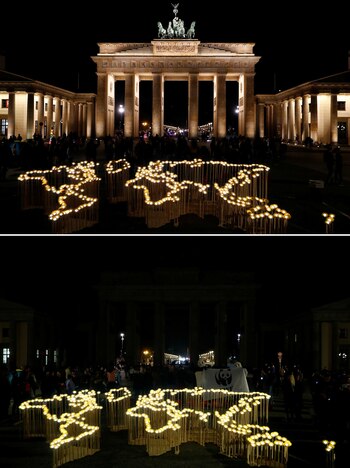 La Puerta de Brandenburgo, en