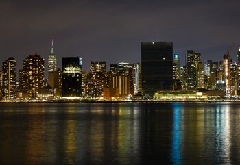 Foto panorámica de Manhattan, con