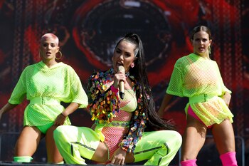 La cantante y actriz argentina,