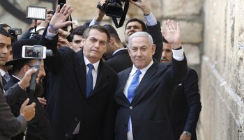 Jair Bolsonaro y Benjamin Netanyahu