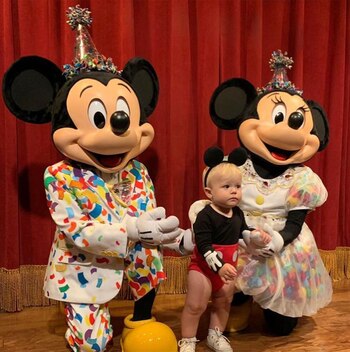 Dionisio con Mickey y Mini(Foto: