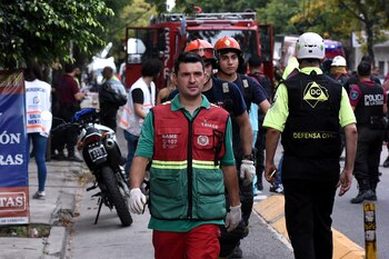 Los Bomberos intentaron sacar al