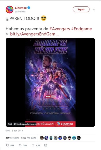 Anuncio del inicio de la