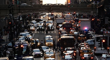 El tráfico de Nueva York.