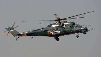 Un helicóptero de ataque Mil