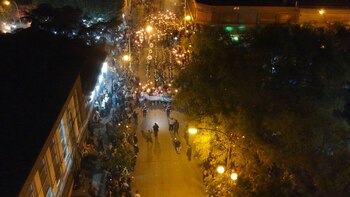 Se encendieron unas 649 antorchas,