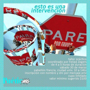 Uno de los flyers que