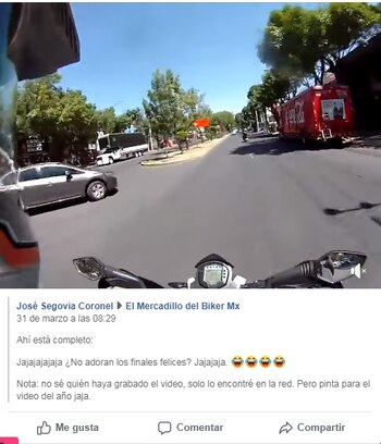 El percance fue en la