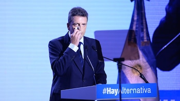 Sergio Massa se encargó de difundir las imágenes del robo a su oficina (Julieta Ferrario)