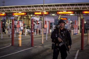 Un agente estadounidense durante un