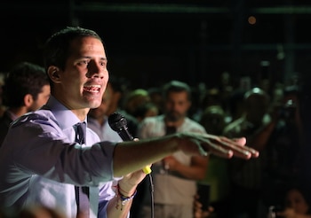 Juan Guaidó se dirigió a