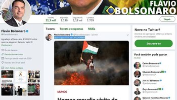 La publicación de Flavio Bolsonaro