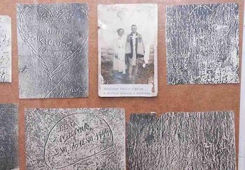 Algunos de los mensajes dejados por los prisioneros en la prisión de la Gestapo en Zakopane, uno de los cuales sirvió de texto para el segundo movimiento (Andrzej Samardak/Z-NE)