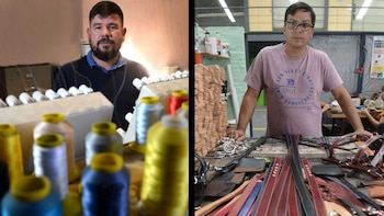 Julio Fuque y Oscar Cajal