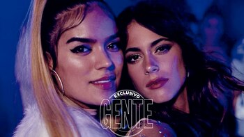 Karol G y Tini Stoessel grabaron juntas. La colombiana dice que es su fan, y que no se perdía Violetta. Foto: Archivo Atlántida