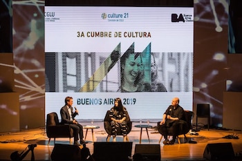 Avogadro, Cazzu y Campanella en el auditorio de la Usina del Arte