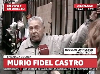 2016. El autor de “Cuba existe” en un reportaje en vivo. (Crédito: Crónica)