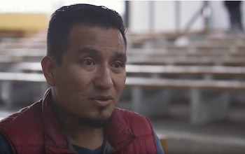 Mario Garfias y su familia