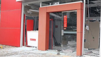El frente del Banco Santander,