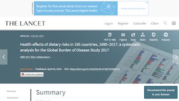 El estudio de The Lancet que alerta sobre la mala alimentación