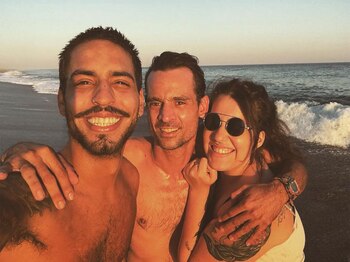 Soledad Gómez junto a Chano