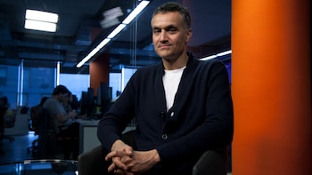 Durante su visita a Infobae