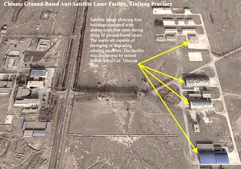 La base anti-satélites que el