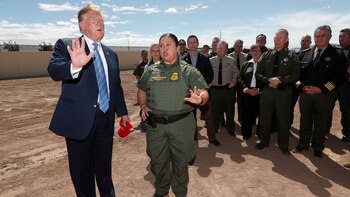 Donald Trump en la frontera