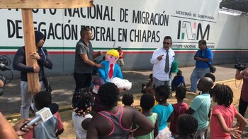 Un migrante cubano llevó una
