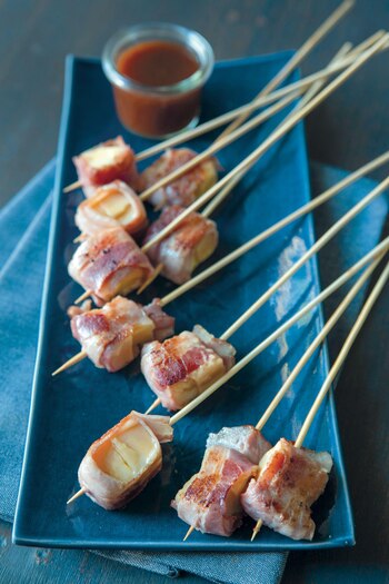 Pops de panceta y provolone.