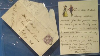 La única carta encontrada escrita