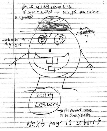 “El dibujo da miedo jaja”,