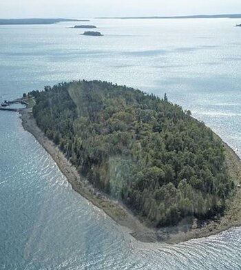 La vista aérea de la