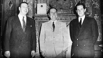 Skorzeny junto a Juan Domingo