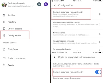 Se puede hacer un back