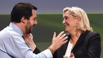 Matteo Salvini y Marine Le