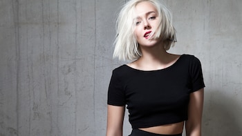 El platinado con corte carré,