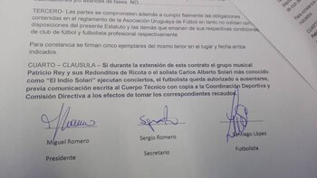 La cláusula del contrato del