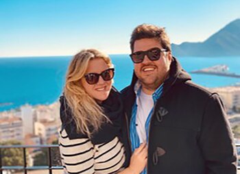 Junto a Lucia Gomez Centurión