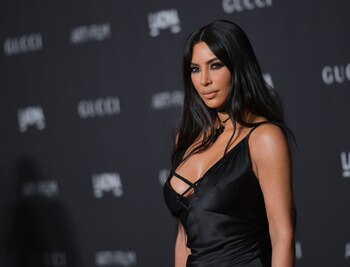Kim Kardashian-West durante la gala LACMA