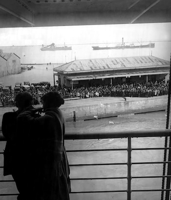 Una postal del puerto en